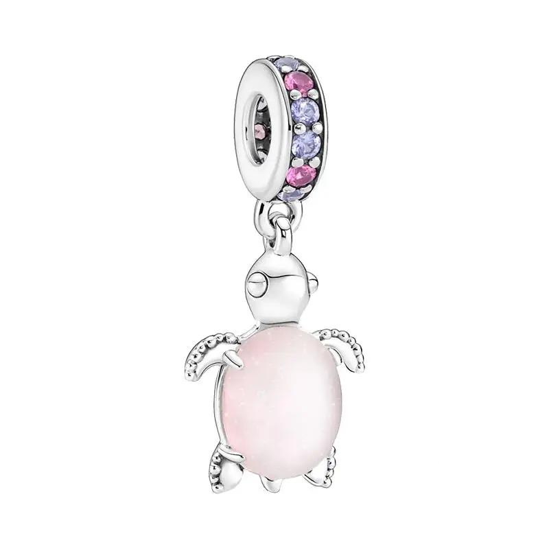 Baby Pink Turtle Charm